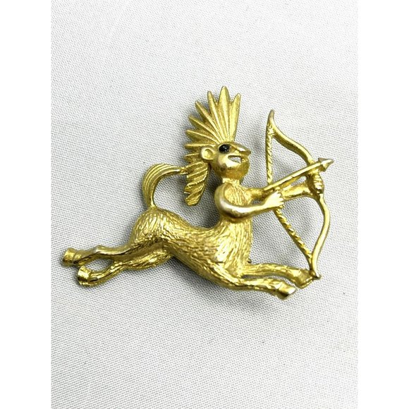 Vintage Centaur Half Man Half Horse Brooch Pin - Picture 2 of 4